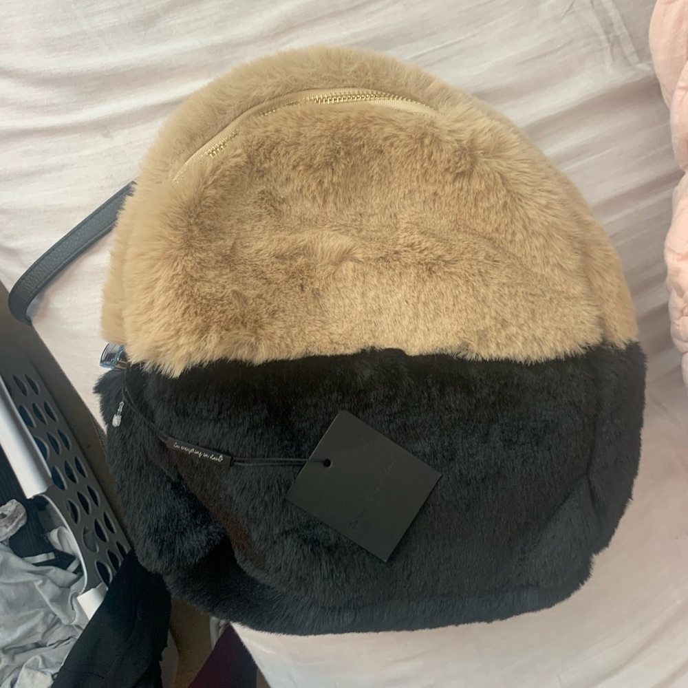 Fur backpack